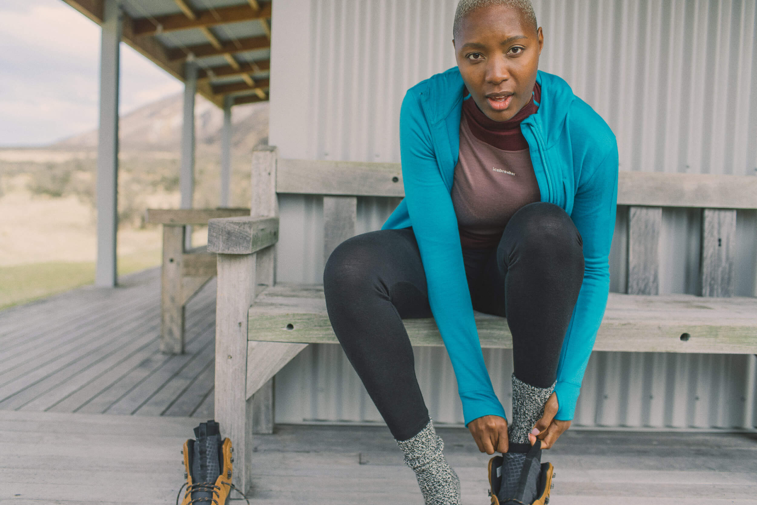 icebreaker seasonal campaign photography production in remote New Zealand locations image 2